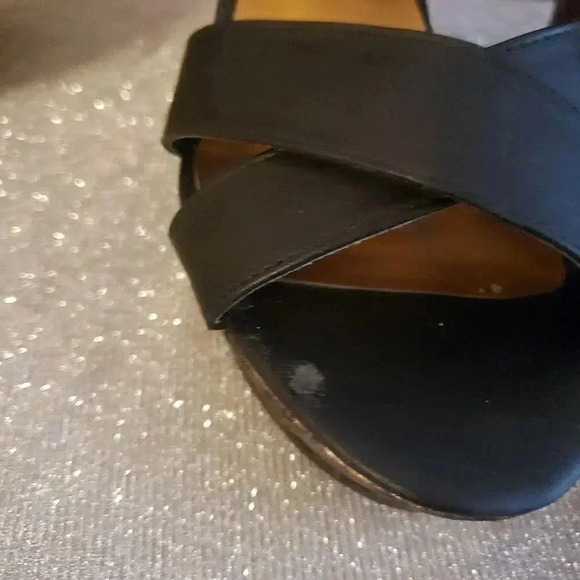 G by Guess Snakeskin Strappy Wedge Sandal - Picture 4 of 9